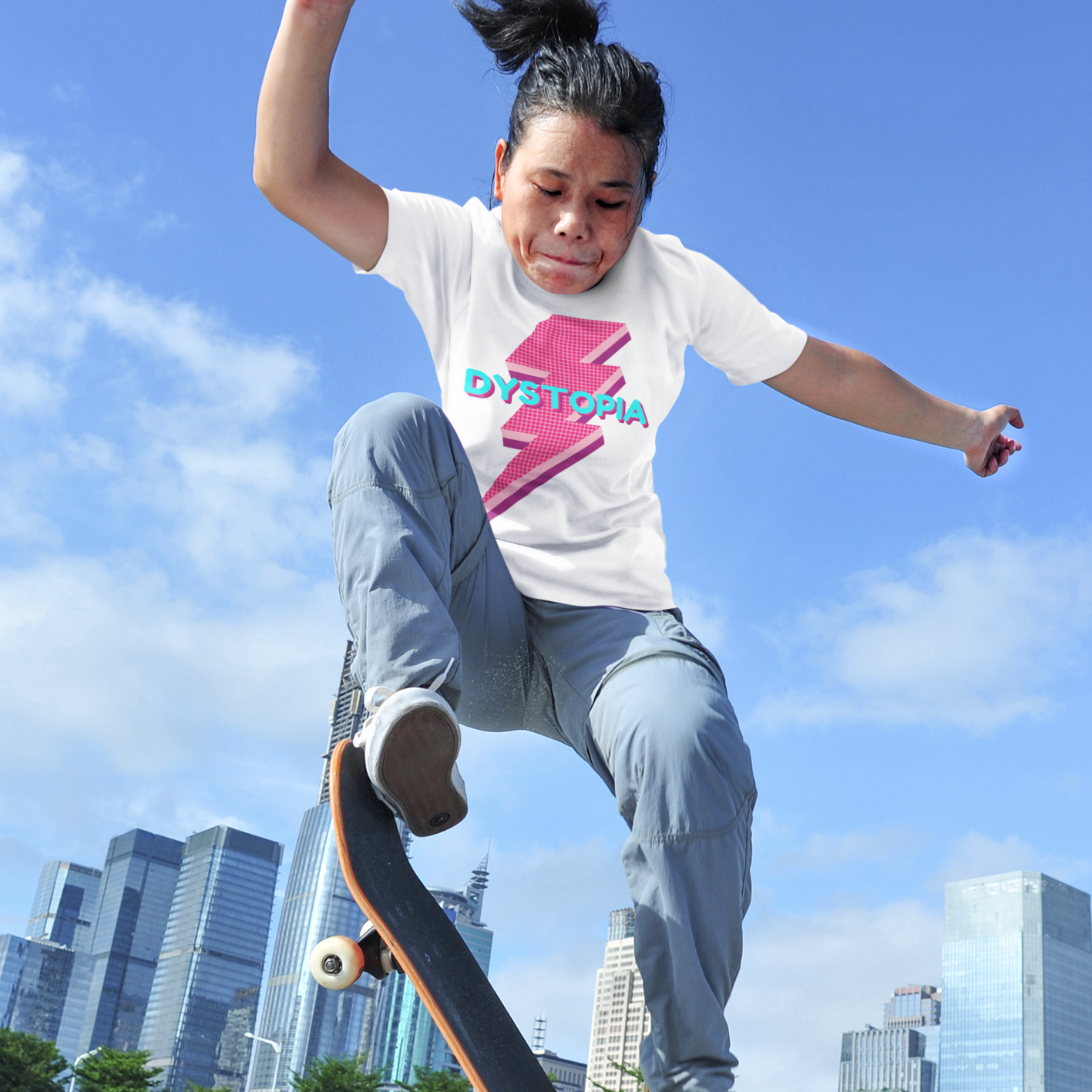 Dystopia Pink Flash Unisex Tee